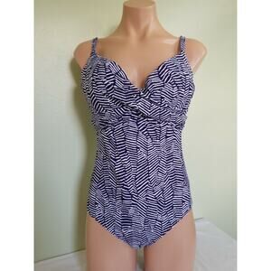 Island Escape underwire Gemini one piece swimsuit size 8 AK46